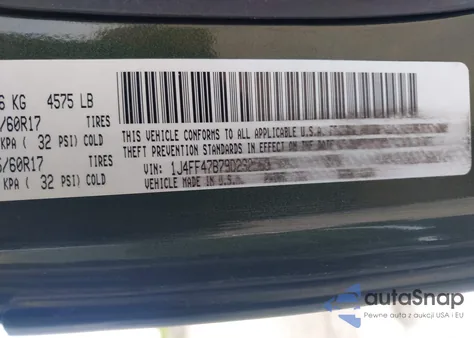 2009 Jeep Compass Sport из США, поврежденный, VIN 1J4FF47B79D232568